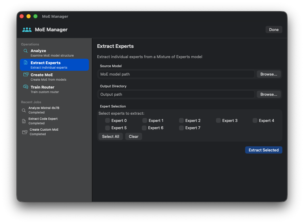 Expert Config